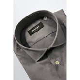 Baldinini Trend Gray Cotton Shirt